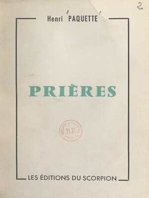 cover image of Prières